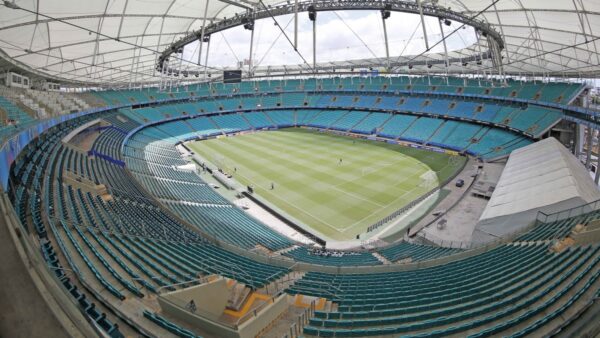 Arena Fonte Nova, casa do Bahia, receberá jogo da Seleção Brasileira pelas eliminatórias da Copa do Mundo de 2026