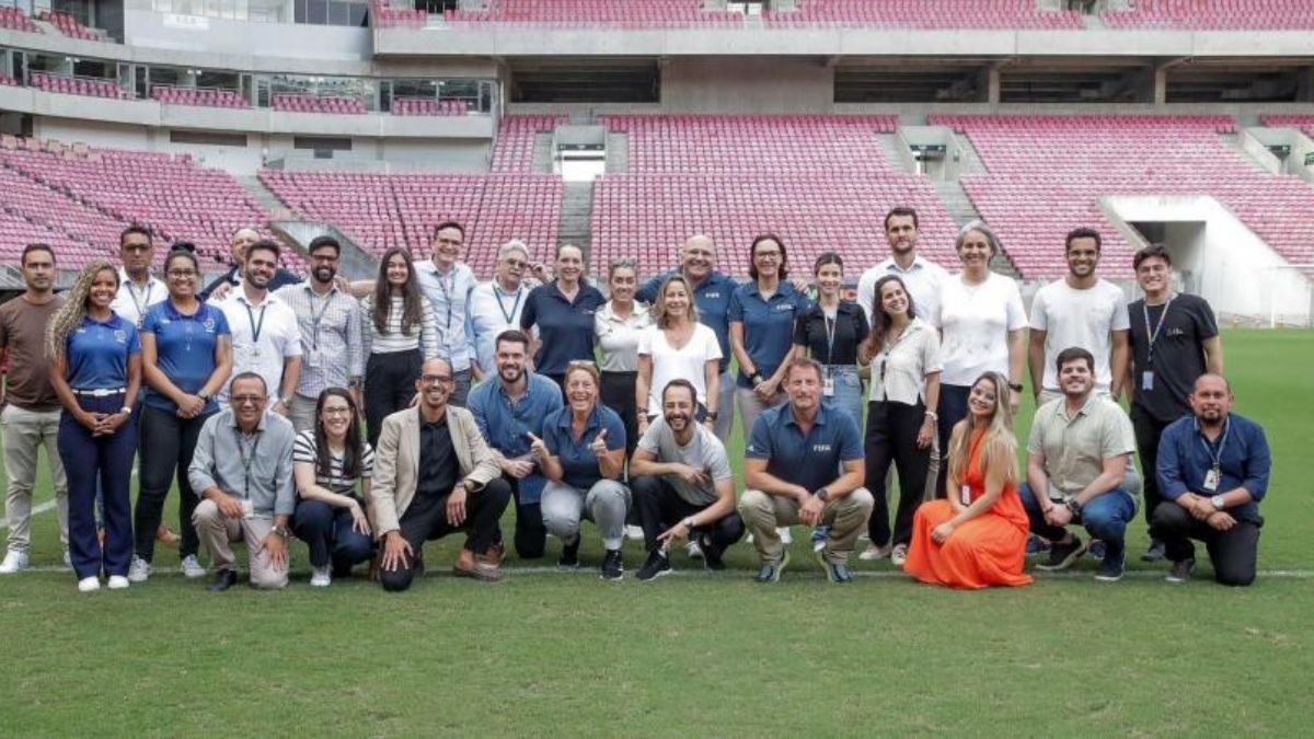 Arena de Pernambuco recebe inspeção da Fifa para a seleção das sedes da Copa do Mundo Feminina 2027