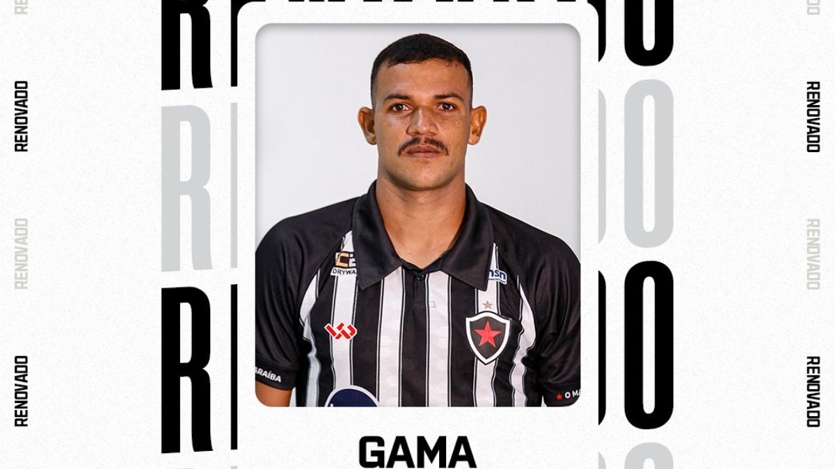 Botafogo-PB oficializa renovação com o volante Gama para 2025