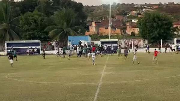 Jaciobá x Aliança, pela Copa Alagoas Sub-20. Foto: Reprodução / FAF TV