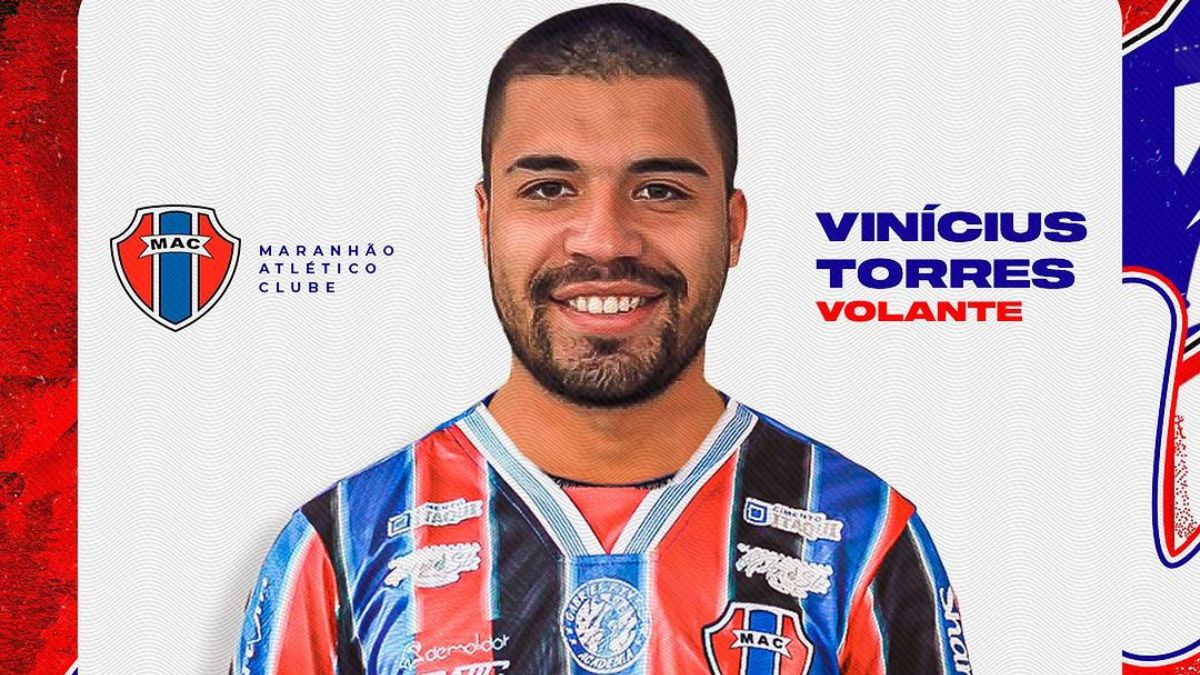 Maranhão anuncia contratação do volante Vinícius Torres, cria da base do Goiás