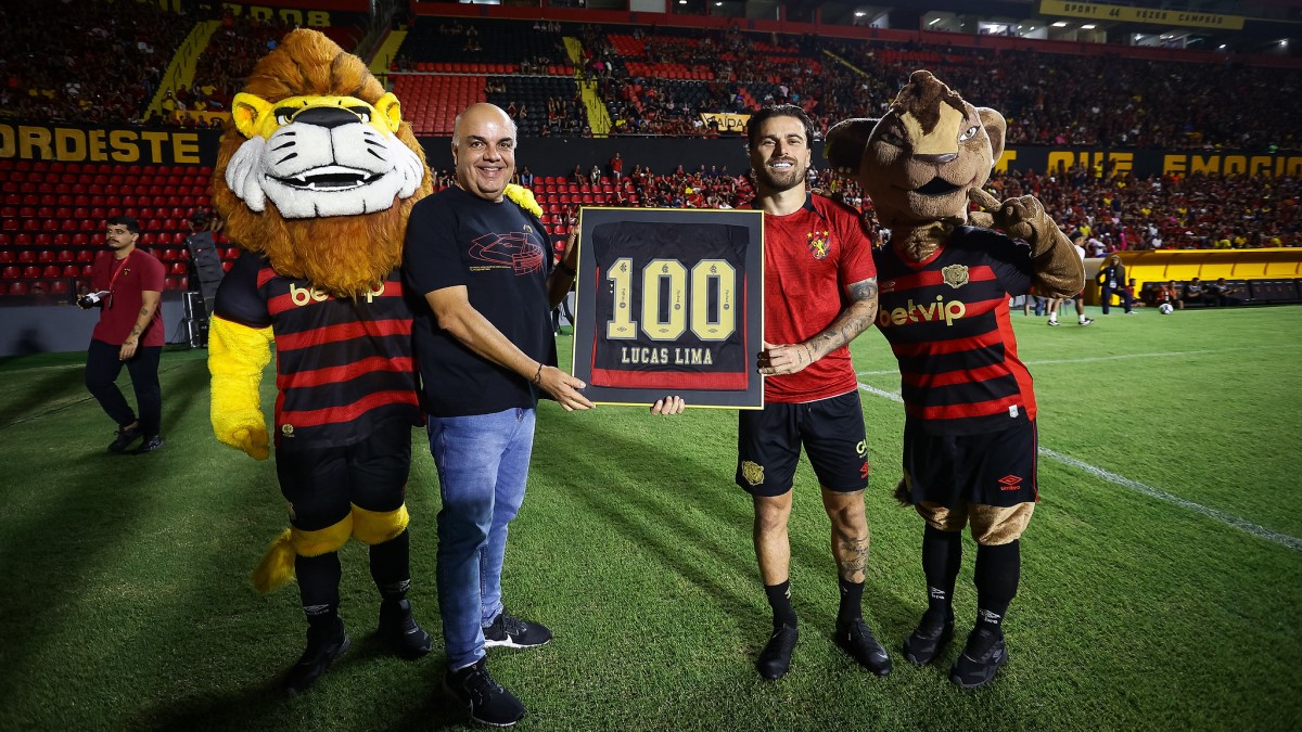 Lucas Lima celebra 100º jogo pelo Sport e ressalta boa atuação do time na Série B: “Estávamos devendo”