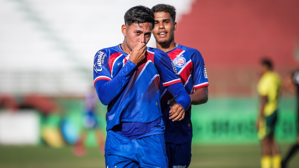 Bahia goleia Tiradentes-PI e avança de fase na Copa do Brasil Sub-20