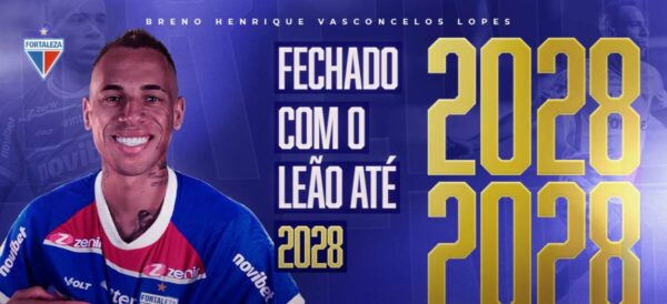 Fortaleza renova com Breno Lopes até o fim de 2028 1 Fortaleza Breno Lopes Renovação