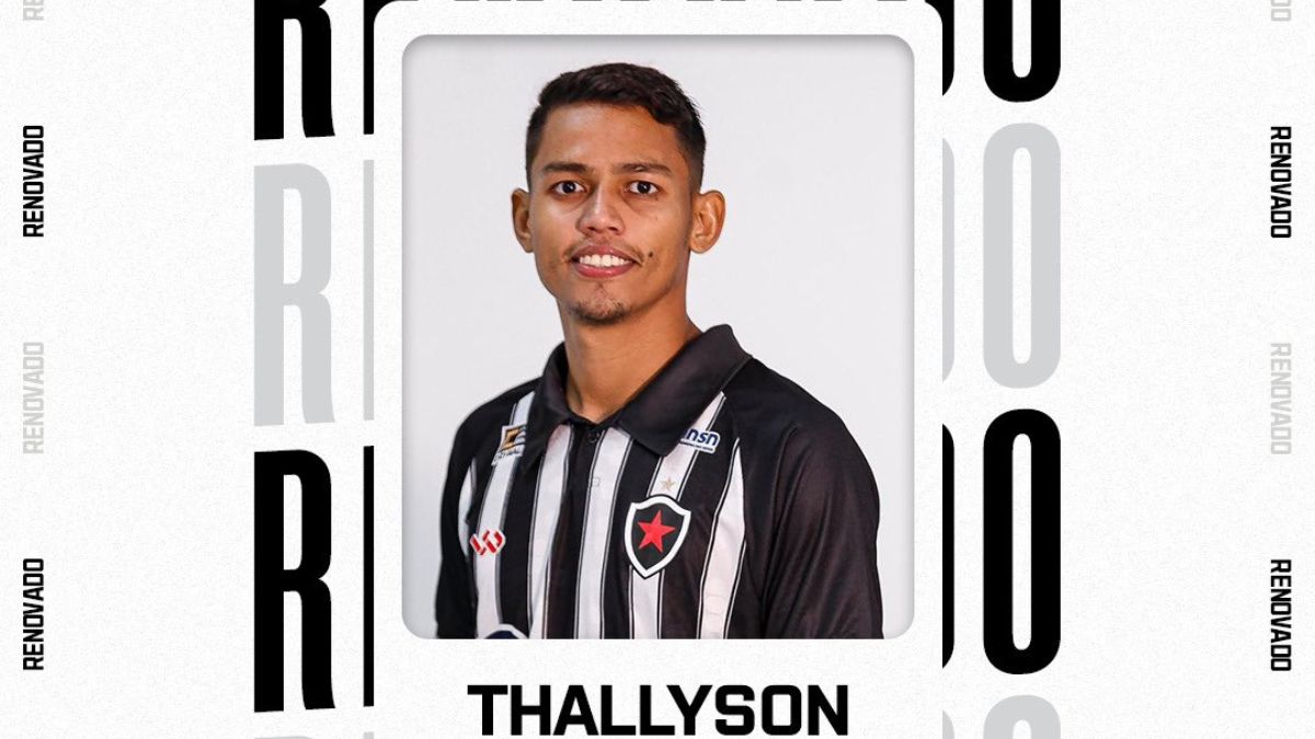 Botafogo-PB renova com o volante Thallyson e tem 12 nomes garantidos no elenco de 2025