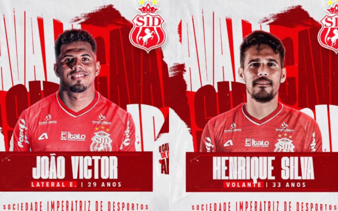 Imperatriz anuncia contratações do lateral João Victor e do volante Henrique Silva