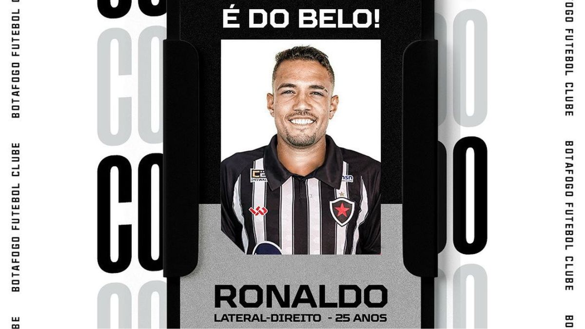 Botafogo-PB anuncia contratação do lateral-direito Ronaldo, ex-América-MG