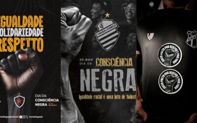 Clubes nordestinos destacam Dia da Consciência Negra nas redes sociais