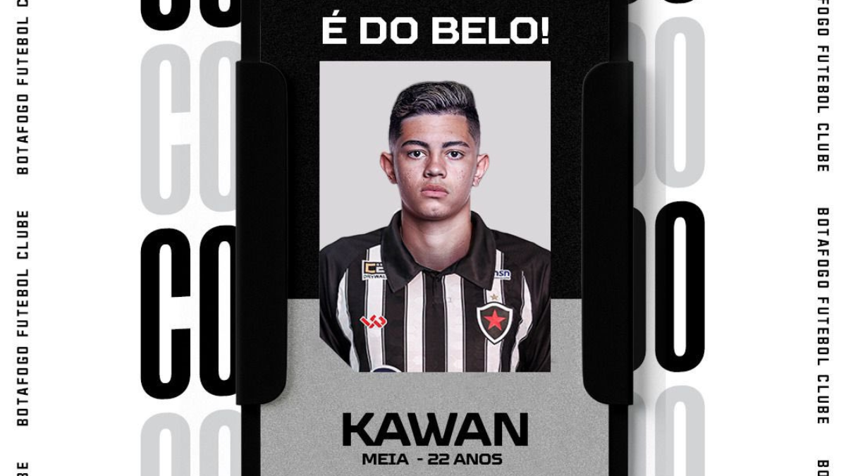 Botafogo-PB anuncia a contratação do meia Kawan, ex-Athletico Paranaense