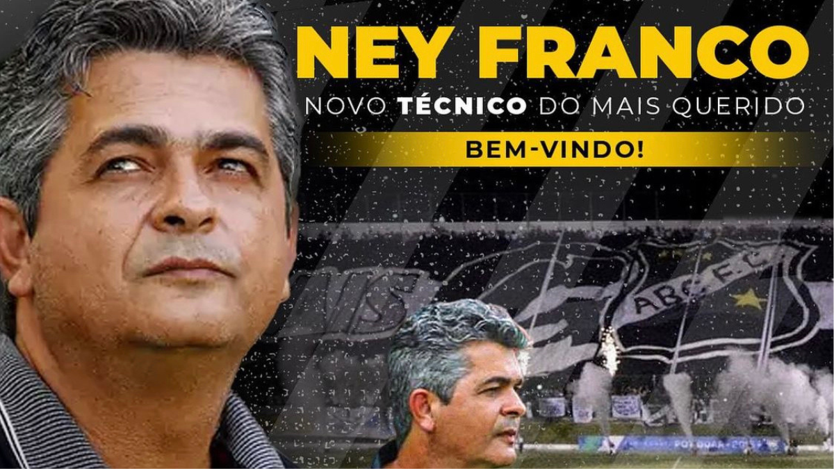 ABC divulga carta do novo técnico Ney Franco para a torcida: “Não faltará esforço e comprometimento”