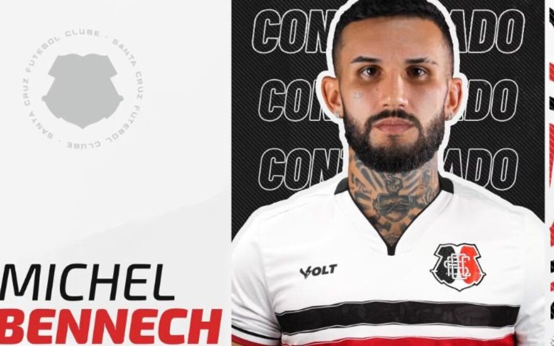 Santa Cruz anuncia a contratação do zagueiro Michel Bennech, ex-Retrô e Confiança