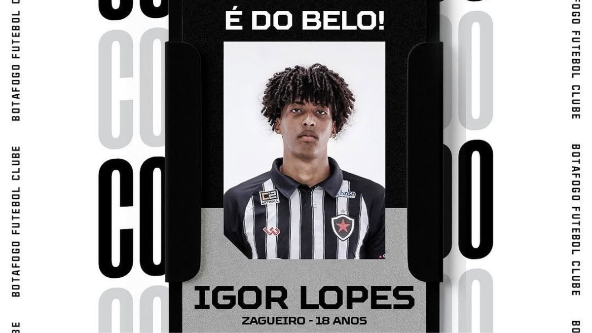 Botafogo-PB anuncia a contratação do zagueiro Igor Lopes