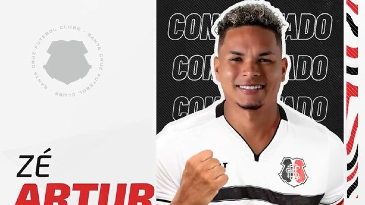 Zé Artur, novo atacante do Santa Cruz