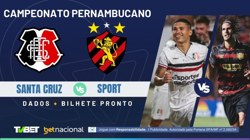 Santa Cruz x Sport: tempo real, onde assistir, horário, escalações e palpites