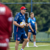 Bahia encerra preparação para jogo pela Copa do Nordeste.