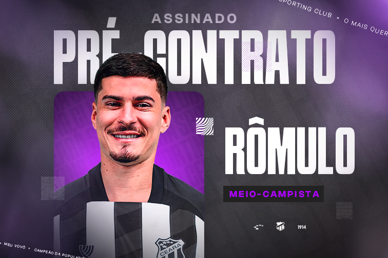 Ceará anuncia a contratação do meia Rômulo, ex-Palmeiras