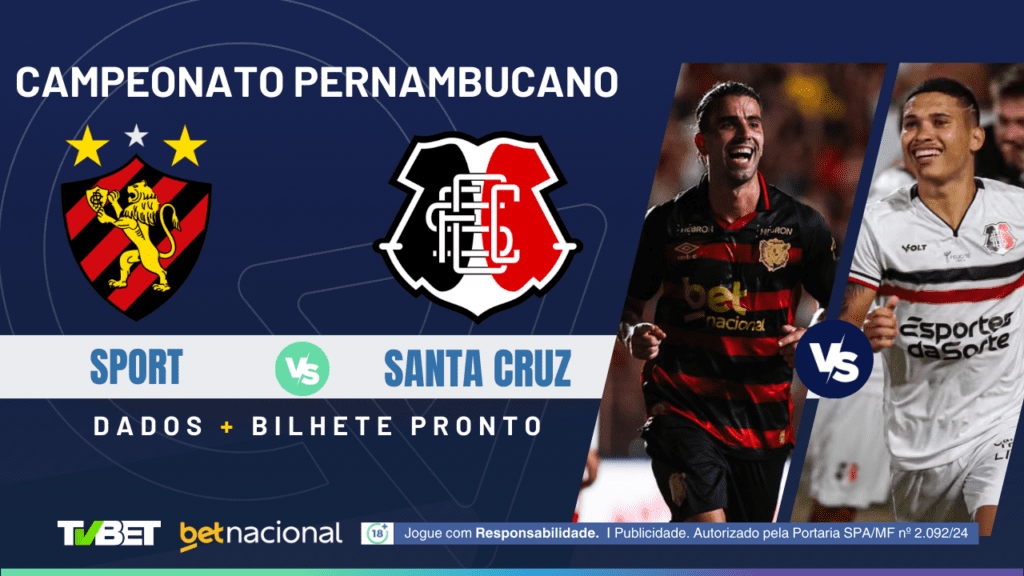 Sport x Santa Cruz: tempo real, onde assistir, horário, escalações e palpites