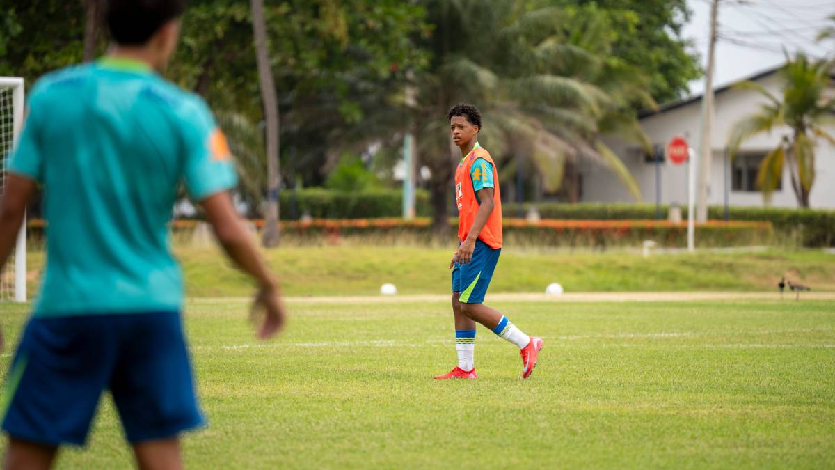 Zé Lucas, do Sport, é um dos destaques da Seleção Brasileira Sub-17Créditos: Nelson Terme/CBF