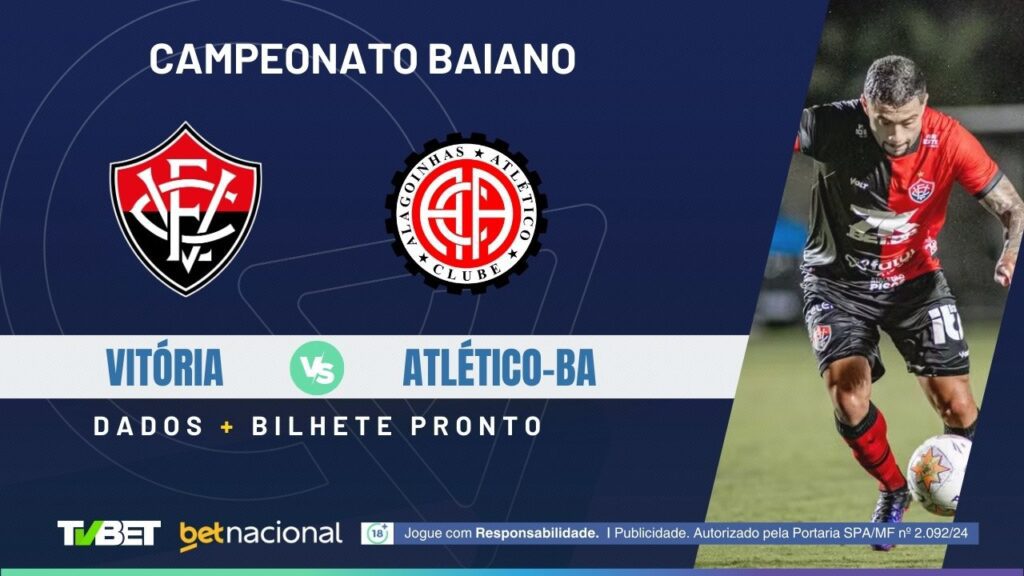 Vitória x Atlético de Alagoinhas: tempo real, onde assistir, horário, escalações e palpites
