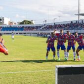 Itabaiana comemora gol no Campeonato Sergipano 2025