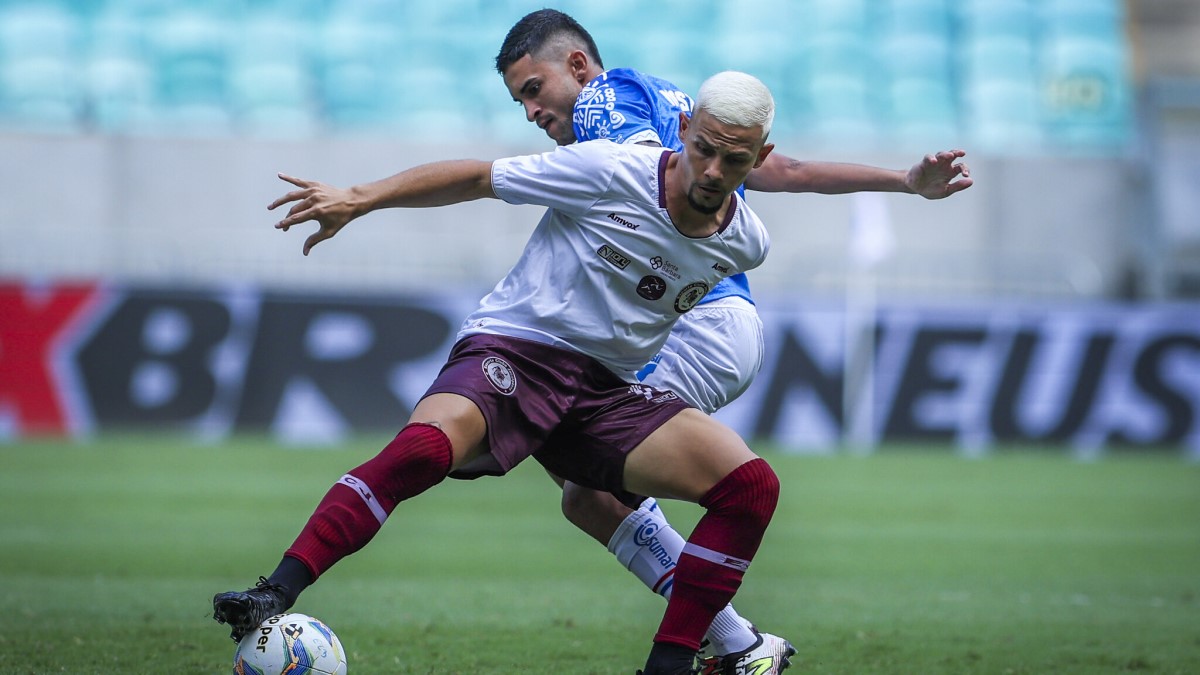Jacuipense ganha do Bahia de virada, em plena Arena Fonte Nova, pela ida da semifinal do Baianão