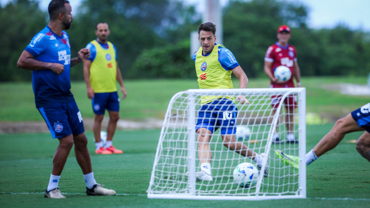 Bahia encerra preparação para jogo contra o Boston River antes de embarcar para o Uruguai