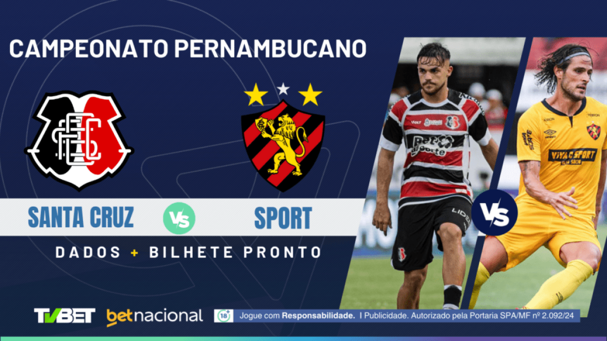 Santa Cruz x Sport: tempo real, onde assistir, horário, escalações e palpites