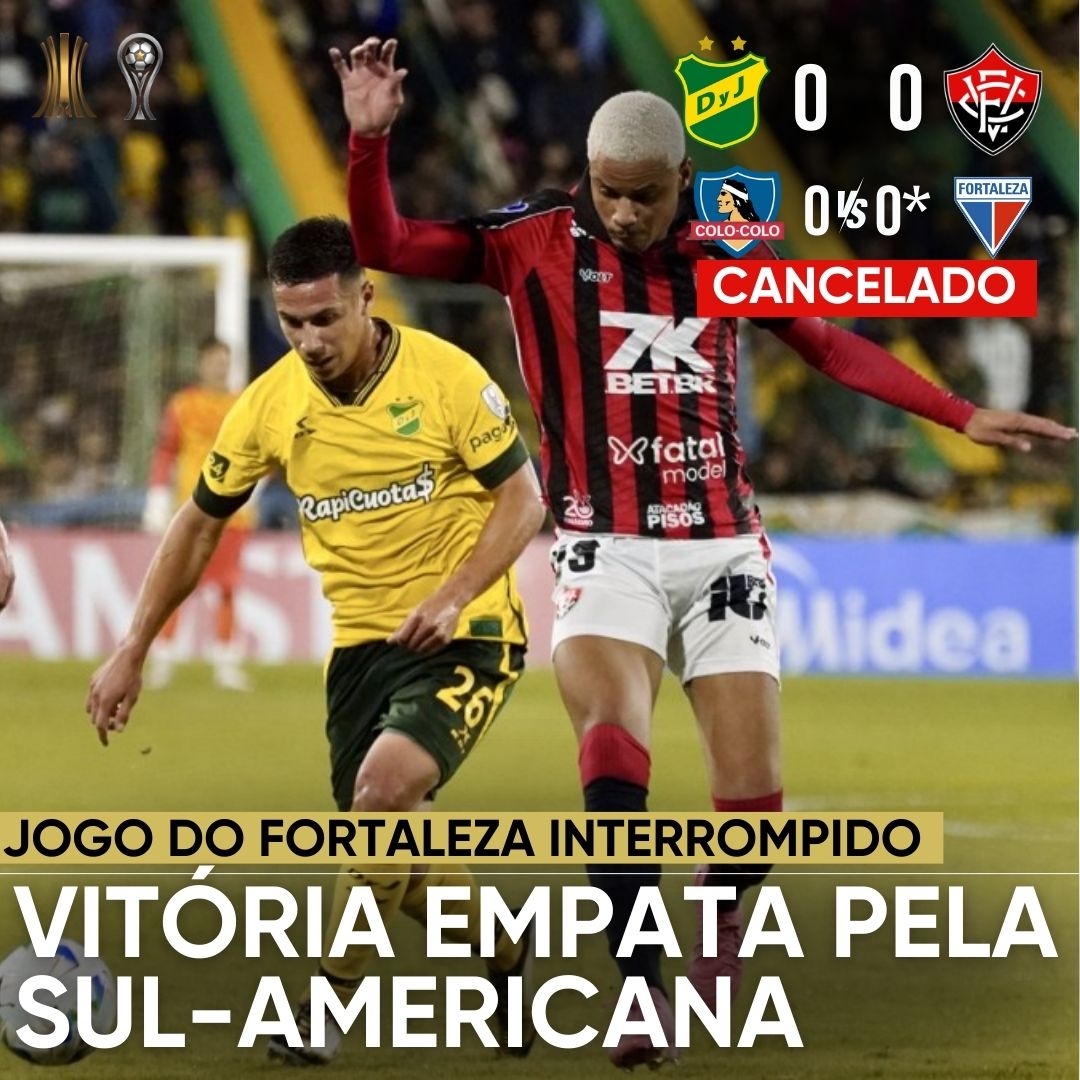 DEFENSA Y JUSTICIA 0 X 0 VITÓRIA + COLO-COLO X FORTALEZA CANCELADO. TUDO O QUE ACONTECEU NO ESTÁDIO DAVID ARELLANO E SUAS CONSEQUÊNCIAS