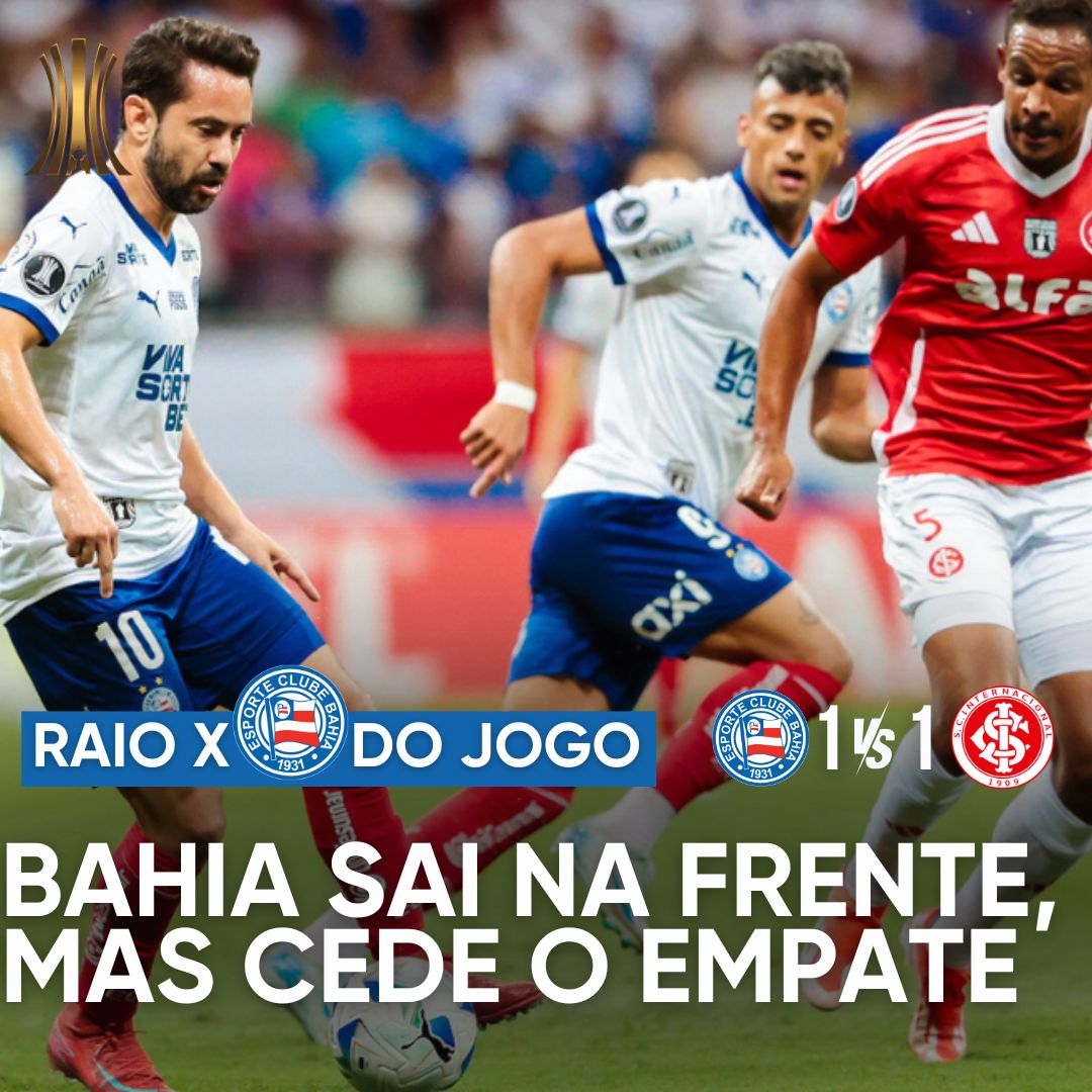 PÓS-JOGO – LIBERTADORES – BAHIA 1 X 1 INTERNACIONAL – 45 MINUTOS