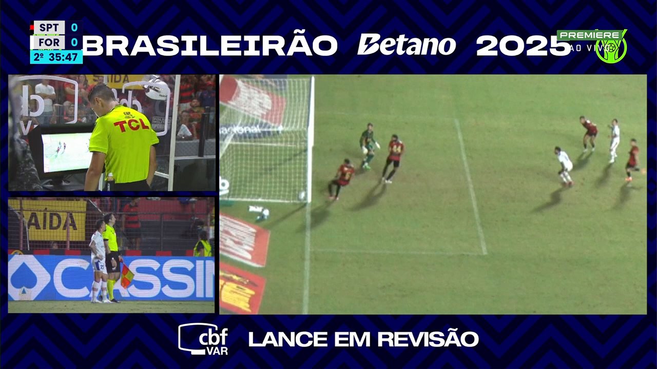 Sport x Fortaleza - lance polêmico do VAR