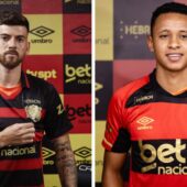 Emprestados pelo RB Bragantino, Arthur Sousa e Lucas Cunha desfalcam o Sport na próxima rodada da Série A 3 Lucas Cunha e Arthur Sousa, Sport - Foto: Paulo Paiva/SCR