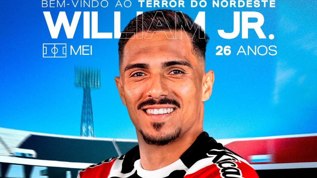 Santa Cruz anuncia contratação do meia Willian Júnior, ex-Gama-DF
