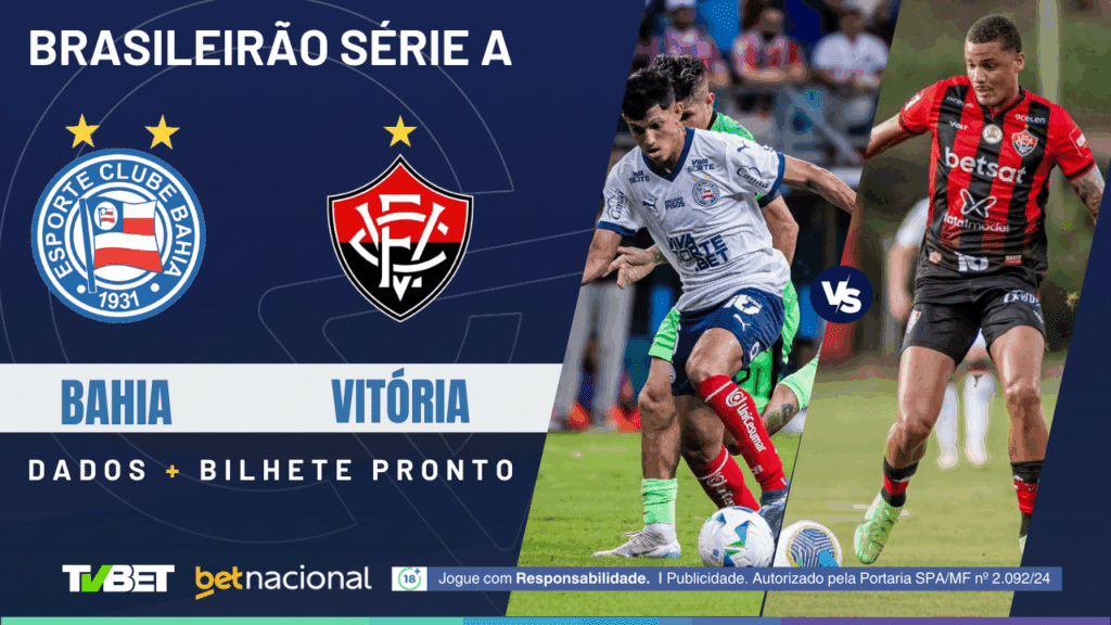 Bahia x Vitória: tempo real, onde assistir, horário, escalações e palpites