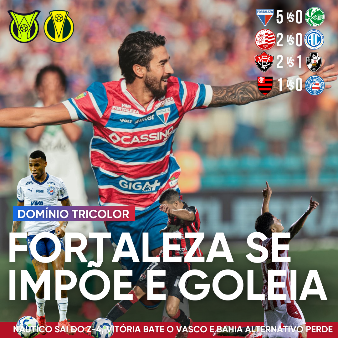 PÓS-JOGO – SÉRIES A & C – FOR 5 X 0 JUV | VIT 2 X 1 VAS | FLA 1 X 0 BAH | NAU 2 X 0 CON – 45 MINUTOS