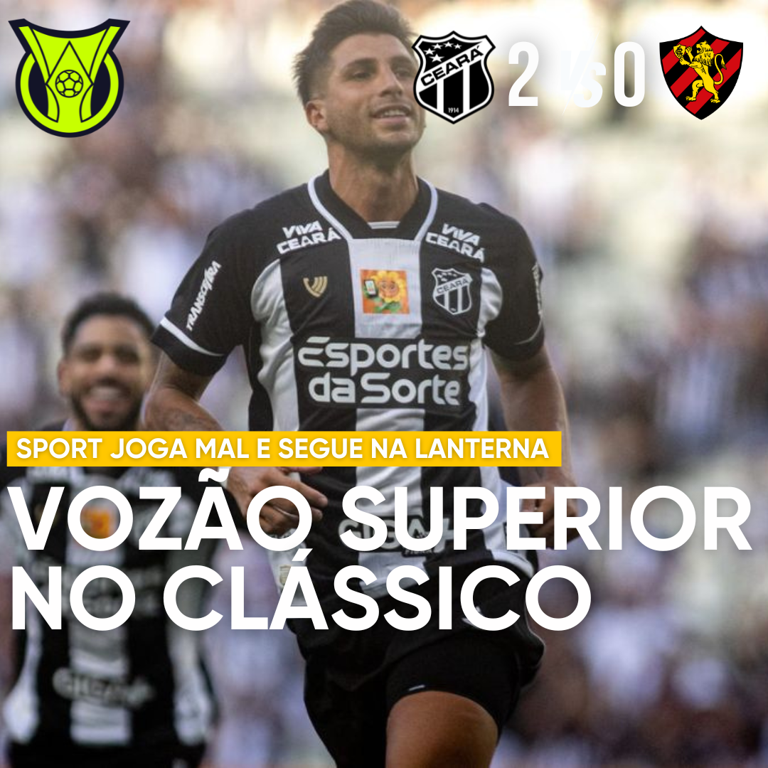 PÓS-JOGO – SÉRIE A – CEARÁ 2 X 0 SPORT – 45 MINUTOS