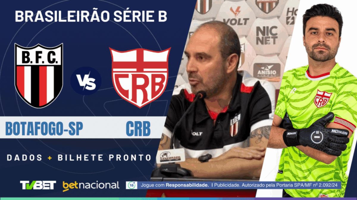 Botafogo-SP x CRB: tempo real, onde assistir, horário, escalações e palpites