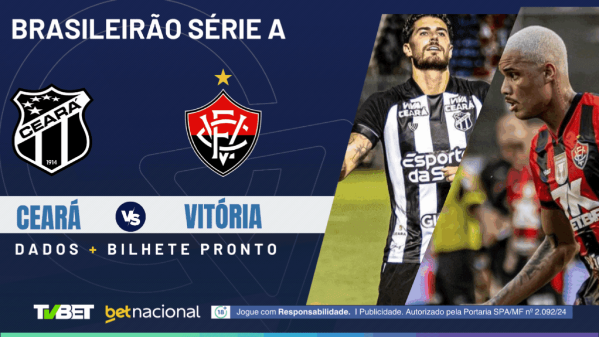 Ceará x Vitória: tempo real, onde assistir, horário, escalações e palpites