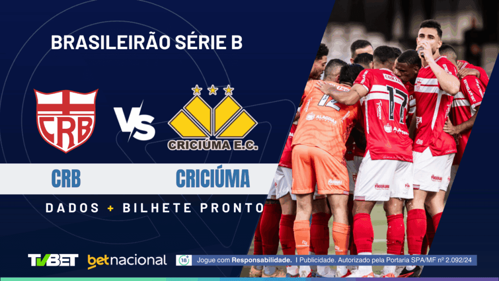 CRB x Criciúma: tempo real, onde assistir ao vivo, horário, escalações e palpites