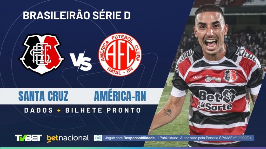 Santa Cruz x América-RN: onde assistir, tempo real, horário, escalações e palpites