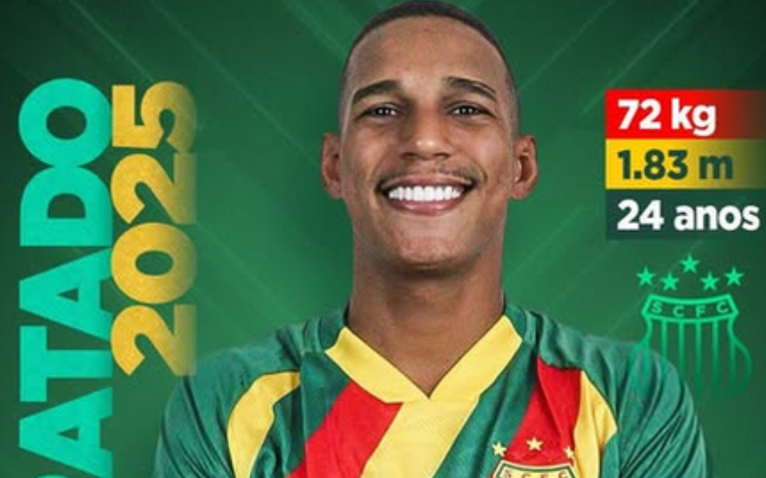 Sampaio Corrêa anuncia a contratação do lateral-esquerdo Gabriel Fontes