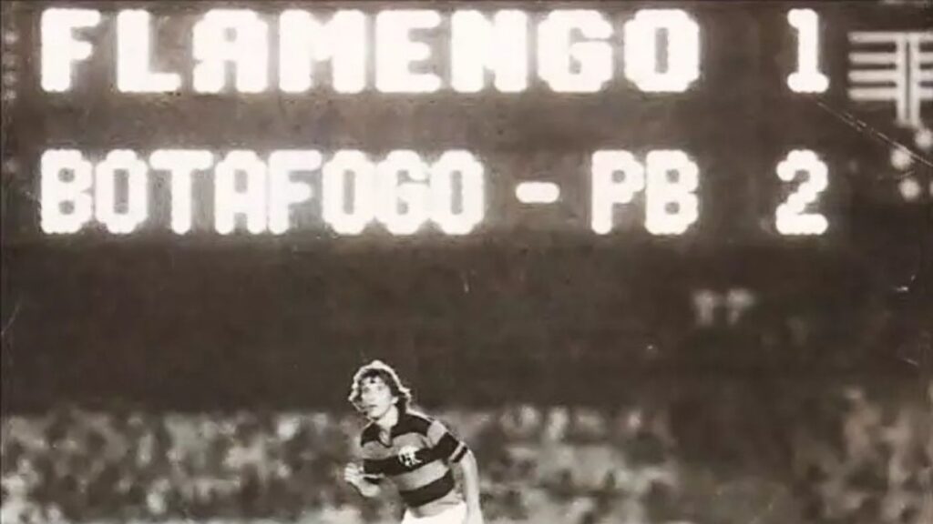 Única vitória do Botafogo-PB sobre o Flamengo foi no Maracanã com Zico, Andrade e Adílio em campo; relembre