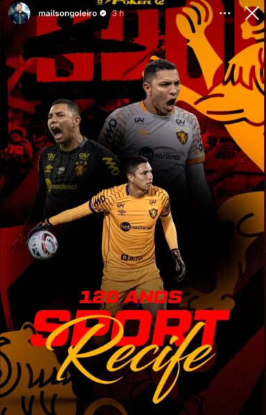 Magrão, Diego Souza e outros ex-jogadores parabenizam Sport pelo aniversário do clube 2 Magrão, Diego Sousa e outros ex-jogadores parabenizam Sport pelo aniversário do clube