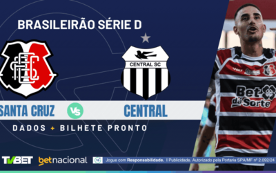 Santa Cruz x Central: tempo real, onde assistir, horário, escalações e palpites