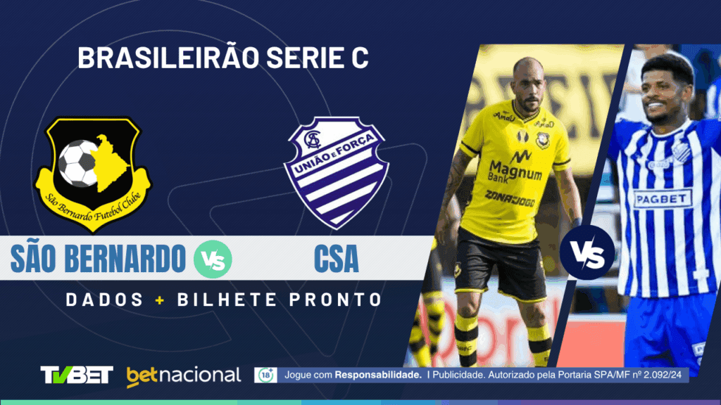 São Bernardo x CSA: tempo real, onde assistir, horário, escalações e palpites