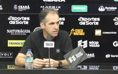 Técnico do Ceará comenta “fator novo” no Sport e confirma força máxima para confronto na Copa do Nordeste