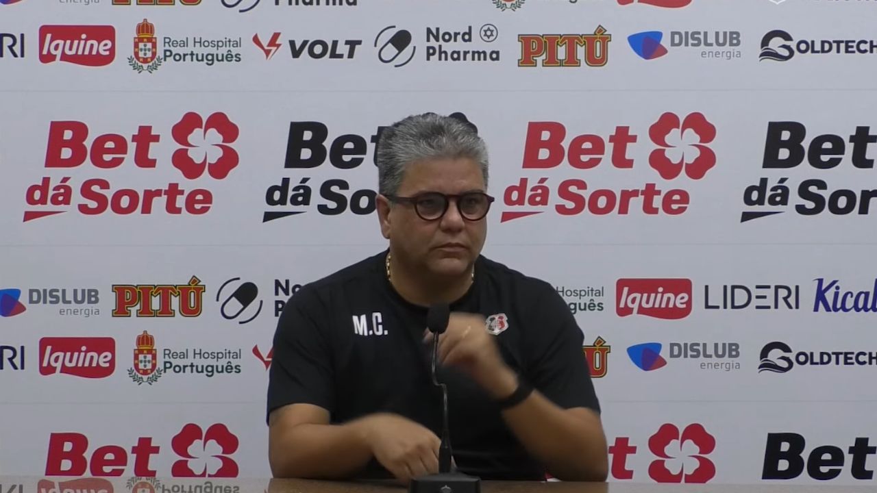 Técnico do Santa Cruz comenta importância de absorver derrota diante do Central e reforça confiança em Felipe Alves