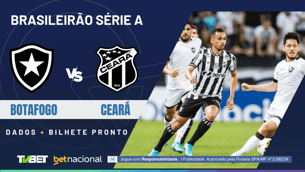 Botafogo x Ceará: tempo real, onde assistir, horário, escalações e palpites
