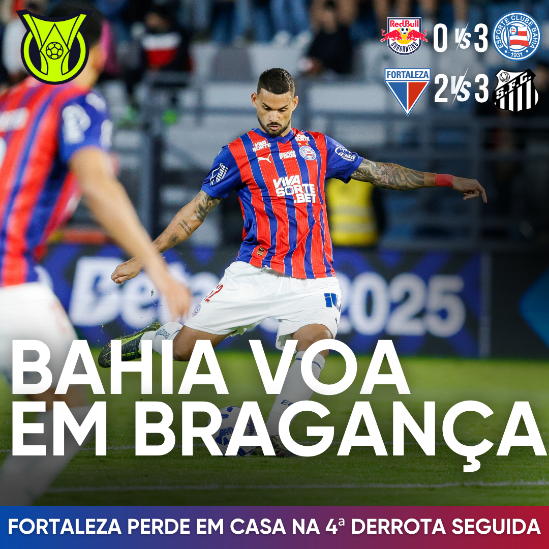 PÓS-JOGO – SÉRIE A – BRAGANTINO 0 X 3 BAHIA | FORTALEZA 2 X 3 SANTOS – 45 MINUTOS