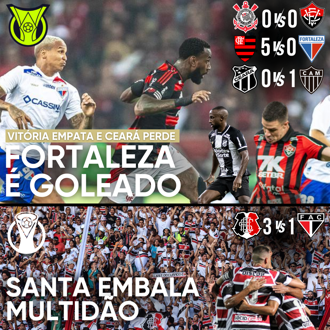PÓS-JOGO – SÉRIES A & D – STA 3 X 1 FAC | COR 0 X 0 VIT | FLA 5 X 0 FOR | CEA 0 X 1 CAM – 45 MINUTOS