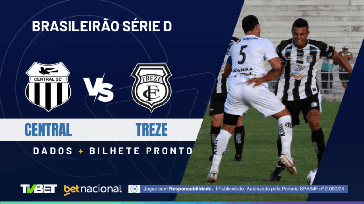 Central x Treze: tempo real, onde assistir ao vivo, horário, escalações e palpites